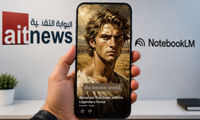 "جوجل" تطلق ميزة توليد مقاطع الفيديو القصيرة عبر منصة NotebookLM الذكية