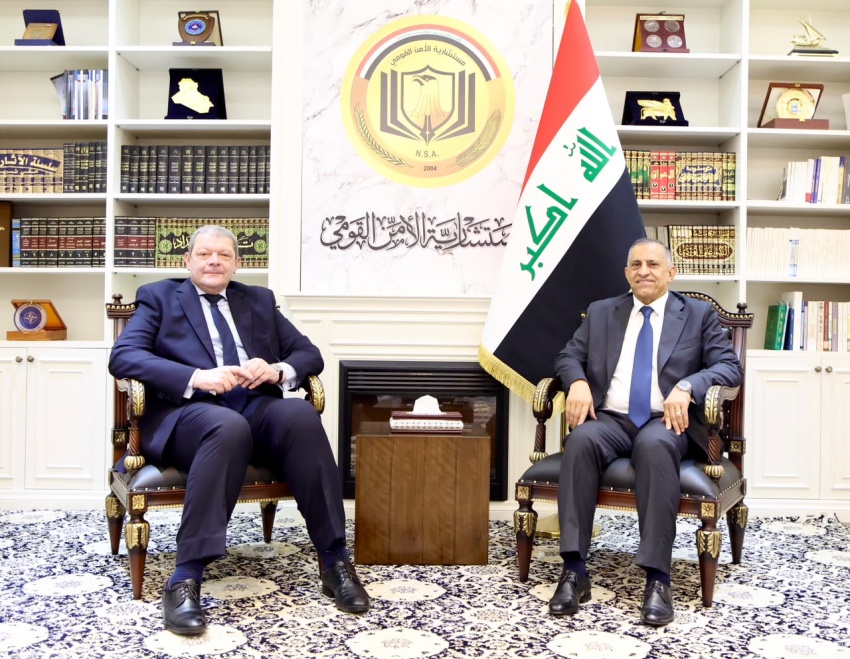 مستشارية الأمن القومي تبحث مع السفير المصري تعزيز التعاون الأمني ومكافحة الإرهاب