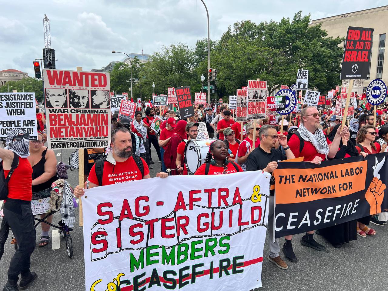 Widespread Protests in Washington Condemn Israeli Prime Minister's Visit