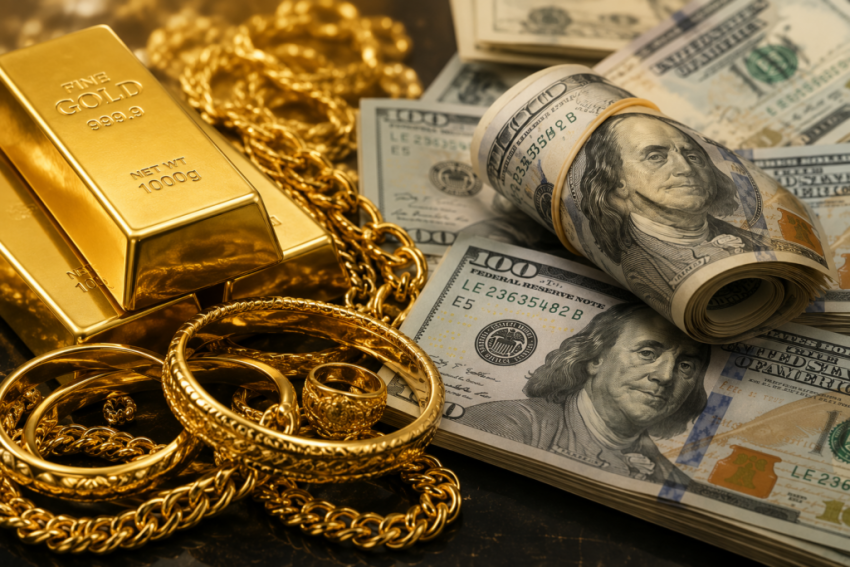 استقرار نسبي في أسعار الذهب والدولار بأسواق بغداد وكردستان