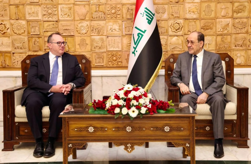 Maliki and US Chargé d'Affaires Discuss Bilateral Relations and State Weapons Control
