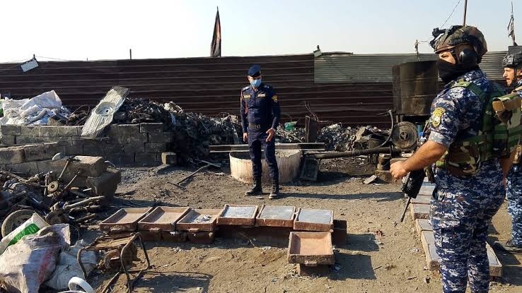 إغلاق أربعة مواقع غير قانونية لصهر المعادن في العاصمة بغداد