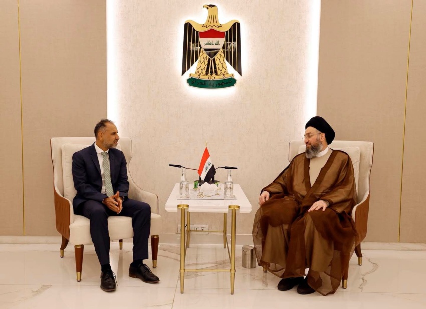 الحكيم يستقبل السفير البريطاني لبحث العلاقات الثنائية وتنويع المنافذ الاقتصادية